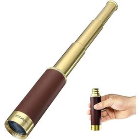 Portable Binoculars High Power Monocular Telescope 25X30 Spyglass Tools High Power Mirror Retro Pirate Monocular Binocular Scope