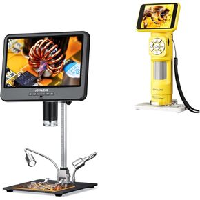 JL208S 10.1 "4K 30fps HDMI Digital Microscope + JL113 مجهر محمول للأطفال