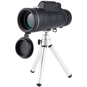 Portable Binoculars High Power Monocular Telescope, High Power HD Monocular with Tripod for Bird Watching, Camping, Hiking, Match