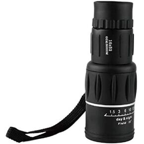 Portable Binoculars High Power Monocular Telescope 16x52 High Power Monocular with Smartphone Holder with Tripod Bak4 Prism Dual Focus for Bird Watching Black