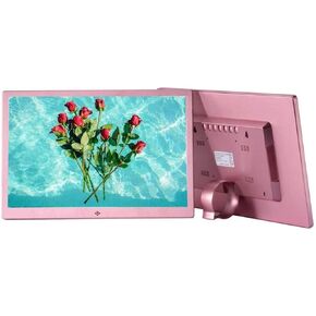 15.4-Inch Digital Photo Frame Silver FHD IPS 1280x800 HDMI Input Plug & Play Remote Control Support(Style 9)