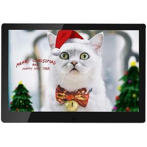 10-Inch WiFi Digital Photo Frame with Touch Screen, 1280x800 IPS Display, 16GB Storage, Cloud Sharing, Multimedia Support