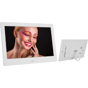 10.1-Inch WiFi Digital Photo Frame with Motion Sensor, HD IPS Display, Video/Music Playback, Remote, Clock & Calendar