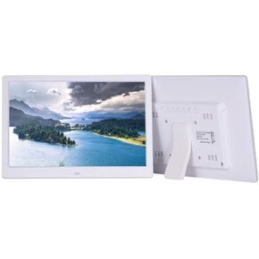 10-Inch Digital Photo Frame with 1024x600 IPS Display, Auto-Rotate, Video/Music Playback, Calendar, SD/USB, Remote Control