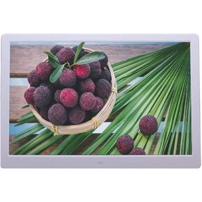 15.4-Inch Ultra-Thin Digital Photo Frame, 1280x800 HD Display, Video & Music Playback, Remote Control, Auto On/Off