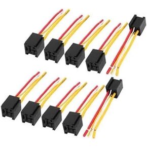 DC 12V/24V 80A 4-PIN WIRES RELAY SOCKENT MOCINER