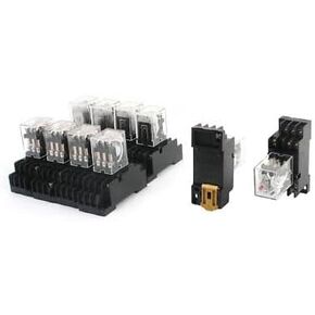 10 Pcs AC 110V Coil Voltage 3PDT Purpose Power Relay