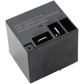 T91 DC12V 30A 4 Terminal SPST NO Miniature Power Coil Electromagnetic Relay