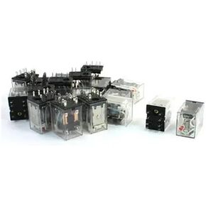 20pcs مؤشر LED الأحمر ضوء AC 110/120V ترحيل الطاقة DPDT 2NO 2NC HH52P