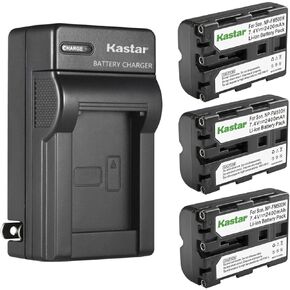 استبدال شاحن بطارية الجدار Kastar AC لبطارية Sony NP-FM500 NP-FM500H ، شاحن BC-VM10 AC-SQ950 ، Sony VG-C77 صباحًا ، Viltr Monitor ، Viltr DC-50 ، CLM-V55 ، CLM-FHD5 Camera