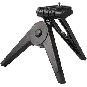 REFLEX CAMERA Mini Portable Folding Tripod with 1/4'' Screw Mount Adapter - ABS Plastic Stabiliser Stand for Action Camera, Compact and Lightweight for On-The-Go Photography