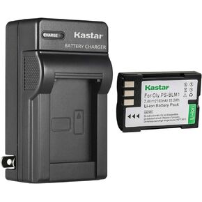 Kastar BLM-1 AC Wall Battery Charger Replacement for Olympus BLM-1 BLM-1S, BLM-01 BLM01, PS-BLM1, BCM-2, E-3 E3, E-30 E30, E-520 E520, EVOLT E-300 E300, EVOLT E-330 E330, EVOLT E-500 E500