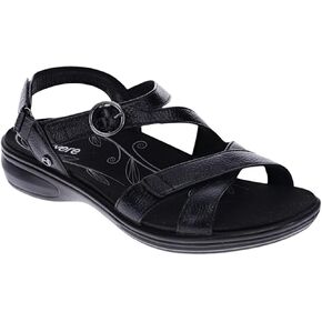 RESTERE NAGOY Women’s Sandals-الجلود المتميزة ، دعم القوس ، ملاءمة وتوسيد محسّن من 3 خطوط قابلة للتعديل-امتصاص الصدمات ، واضحة للملابس اليومية للارتداء اليومي