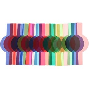 20pcs Camera Color Filter Board for Flash Photography Versatile Color Filtration Plates for Stage Video and Dj Lighting and Creative Effects
