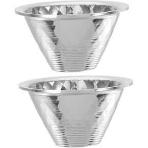 Housoutil 2Pcs Flashlight Reflector Cup LED Light Reflector Ring Accessory for Enhanced Illumination Focused Beam Design for Camping and Emergency Situations
