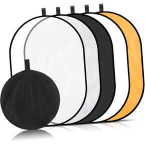 1 Set Collapsible Photography Reflector Panel Portable Lighting Accessory for Enhanced Light Control for Travel Photography
