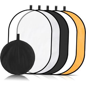 1 Set Collapsible Photography Reflector Panel Light Modifier for Outdoor Studio Photography Enhanced Light Control Portable Design for Easy Travel
