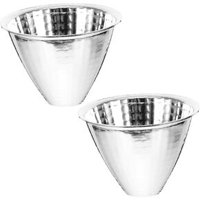 DOITOOL 2pcs Led Flashlight Reflector Cups Spotlight Lampshade for Extended Illumination Distance Glare Lighting for Outdoor Exploration Indoor Use Replacement Accessory