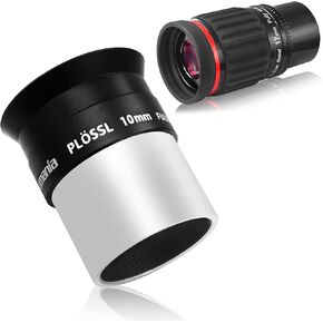 Astromania 1.25"/2"- 17mm 70 Degree Super Wide Angle (SWA) - Bundle with - 1.25" 10mm Plossl Telescope Eyepiece