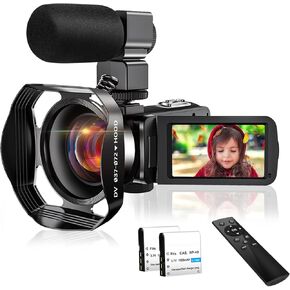 Camcorder Video Camera 4K with 1 64G SD Card