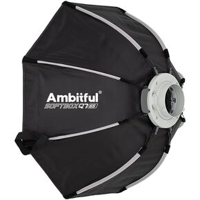 AMBITFUL 11.8" x 47" Strip Softbox Quick Release with Bowens Mount & Speedlite Bracket for COB Lights, Flash for CB60/CB100, SL60/SL100, MS300/SK400, V1/V1PRO/V100, AD200PRO/II (25.6")