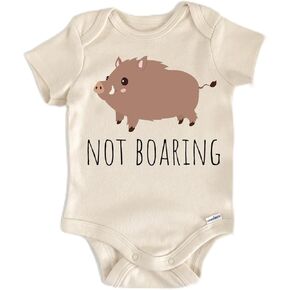 Wild Boar Hunting Pig - Baby Boy Girl Clothes Infant Bodysuit Funny Cute Newborn