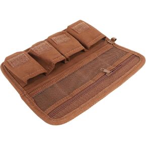 Dpofirs Camera Battery Bag Memory Card Pouch Storage Case for LP E10 E17 E6N NP FW50 FZ100 EN EL25 EL15 NPW235 with 4 Battery Slots 4 Card Slots PU Leather
