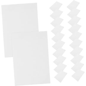 ARTIBETTER Adhesive Glitter Film Photo Protective Cover Transparency Sheets Card Film Paper Holographic Sticker 50 Sheets