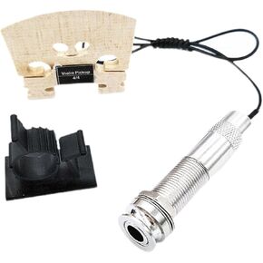 pistro Professional Violin Pickup Microphone, Piezo Violin Pickup with Gooseneck for Mandolin Bass Harp