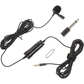 1Set Lapel Microphone Professional Clip Mic for Video Recording Vlogging Interviews and Classroom Use Portable Tiny Microphone for Smartphones and Tablets