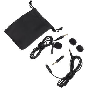 ERINGOGO Clip-on Microphone for Phone Live Broadcast Journalist Interview Noise Canceling Mic