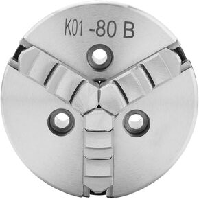 Yosoo Wood Lathe Chuck, Wood Lathe Accessories SANOU K01-80B 80mm Diameter Mini Chuck 3 - Jaw Manual Self Centering