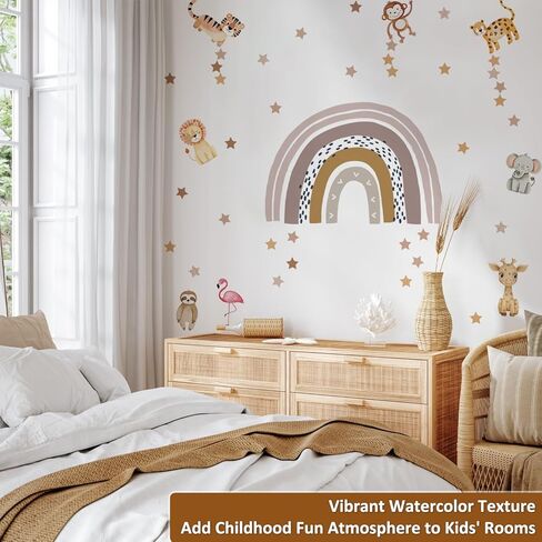 ألوان مائية كبيرة بوهو ابتسامة جدار الشمس شارات قشرة وعصا ، ملصقات جدار شروق الشمس PVC ، صفراء أشعة الشمس الجدار الفنية للطفل غرفة غرفة نوم غرفة نوم in Kuwait