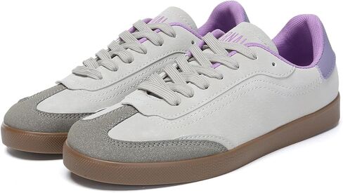 Bernal Women's Fashion Sneakers Flat Low-Top Lace-Up Comfortable Casual Tennis Shoes Walking Travel Shoes Dress Sneakers in Kuwait