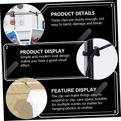 12 Pcs Multi Functional Elastic Photography Clips for Backdrop Support Durable Clothes Pegs for Wrinkle Photo Shooting and Easy Setup Random Color in Saudi Arabia