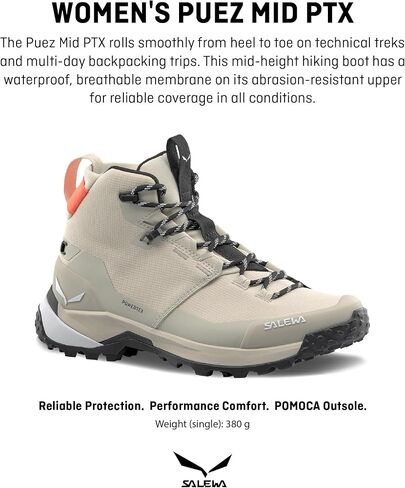Salewa Women's Puez 2 Mid Powertex Boots - Waterproof Hiking & Trekking Boot in Kuwait