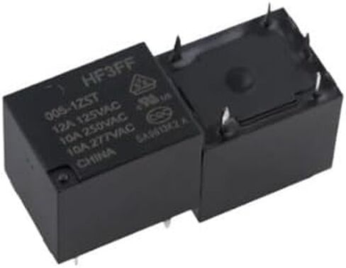 10pcs High Power Relay HF3FF HF3FF/005-1ZST 012-1ZST 024-1ZST 5Pin 5V 12V 24V DC Relays JQC-3FF/005-1ZST 012-1ZST 024-1ZST 5 Pin(5V) in Saudi Arabia