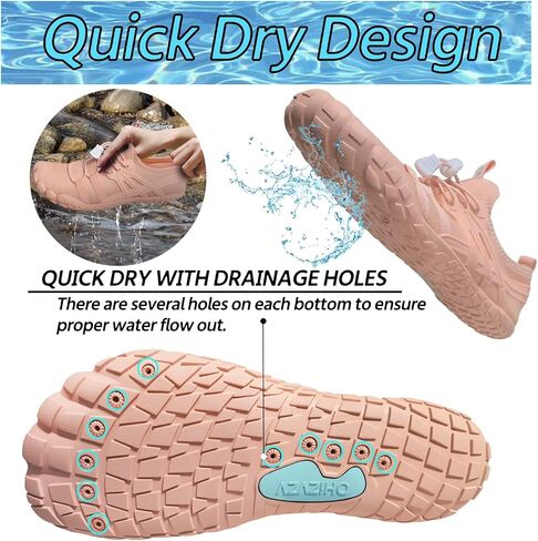 Water Shoes Women Quick-Dry Aqua Sock Barefoot for Beach Swim River Lake Pool Surfing Kayaking in Kuwait