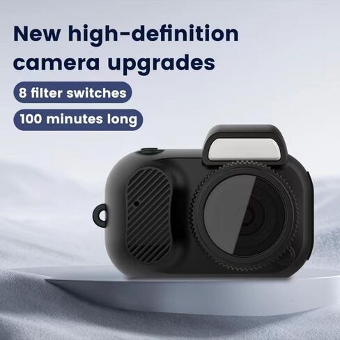 Retro Keychain Mini Digital Camera Tiny Micro Vintage Miniature مع SD Card Worlds أصغر سلسلة مفاتيح DV Snap Camera 1080p (Y3000 Camera-32G (إرسال قلادة)) in Kuwait