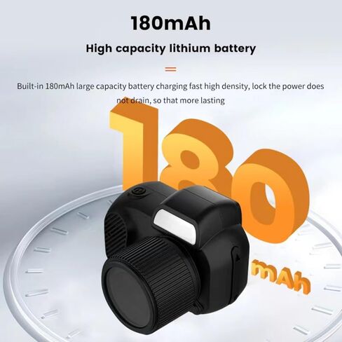 Retro Keychain Mini Digital Camera Tiny Micro Vintage Miniature مع SD Card Worlds أصغر سلسلة مفاتيح DV Snap Camera 1080p (Y3000 Camera-32G (إرسال قلادة)) in Kuwait
