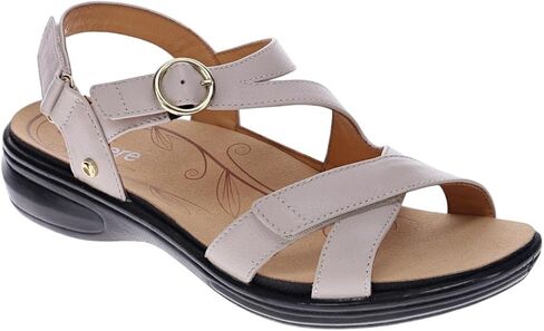 RESTERE NAGOY Women’s Sandals-الجلود المتميزة ، دعم القوس ، ملاءمة وتوسيد محسّن من 3 خطوط قابلة للتعديل-امتصاص الصدمات ، واضحة للملابس اليومية للارتداء اليومي in Kuwait
