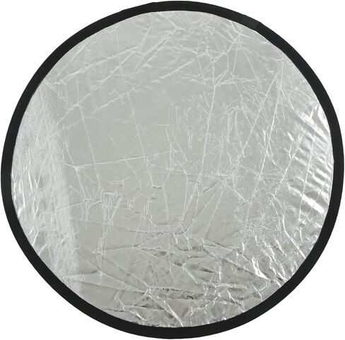 Mini Round Light Reflector Silver Gold 2 in 1 عاكس ، ملء الضوء الناعم للتصوير الفوتوغرافي المحمول لوحة الضوء ، للإضاءة الحية ، التصوير الفوتوغرافي ، مع حقيبة تخزين (30 سم) in Kuwait