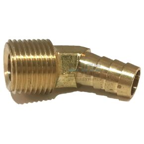 1/2 "معرف الخرطوم إلى 1/2" ذكر NPT MNPT 45 درجة الكوع النحاس المناسب الوقود/الهواء/الماء/الزيت/الغاز (الكمي 01)
