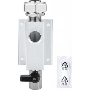Compressed Air Outlet Kit for 3/4 Inch Tubing System with 1/2 Inch NPT Outlet Port, Equipped with Straight Air Piping Fittings and Ball Valve