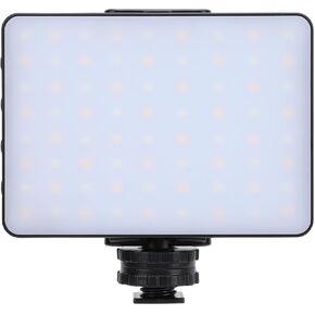 LED Video Light 72 LED Chips Photography Lighting 3000 to 9900K Rechargeable On Camera Video Light with Hot Shoe Mount