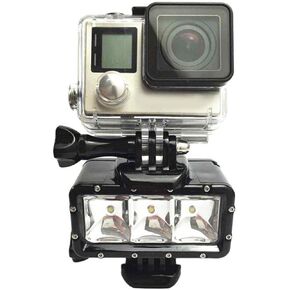 Waterproof LED Light Kit Camera Night Shooting Lamps with 3 Lighting Modes for Go-Pro Hero5 4 Session