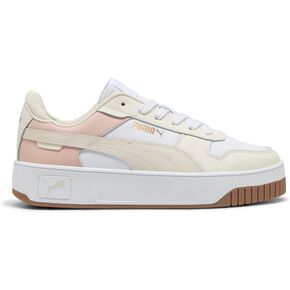 Puma Womens Carina Street Lace Up Sneakers Shoes - White - Size 5.5 M