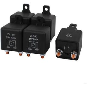 5 Pcs DC 24V 200A Large Current Split Charge Power Relay Car Truck Boat