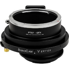 RhinoCam Vertex Rotating Stitching Adapter, Compatible with Pentax 6x7 (P67, PK67) Mount SLR Lens to Fujifilm G-Mount (GFX) Mirrorless Cameras