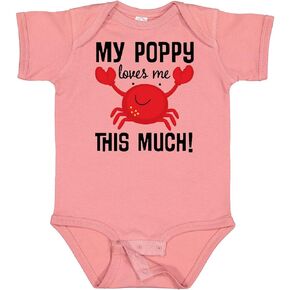 inktastic My Poppy Loves Me Grandchild Baby Bodysuit